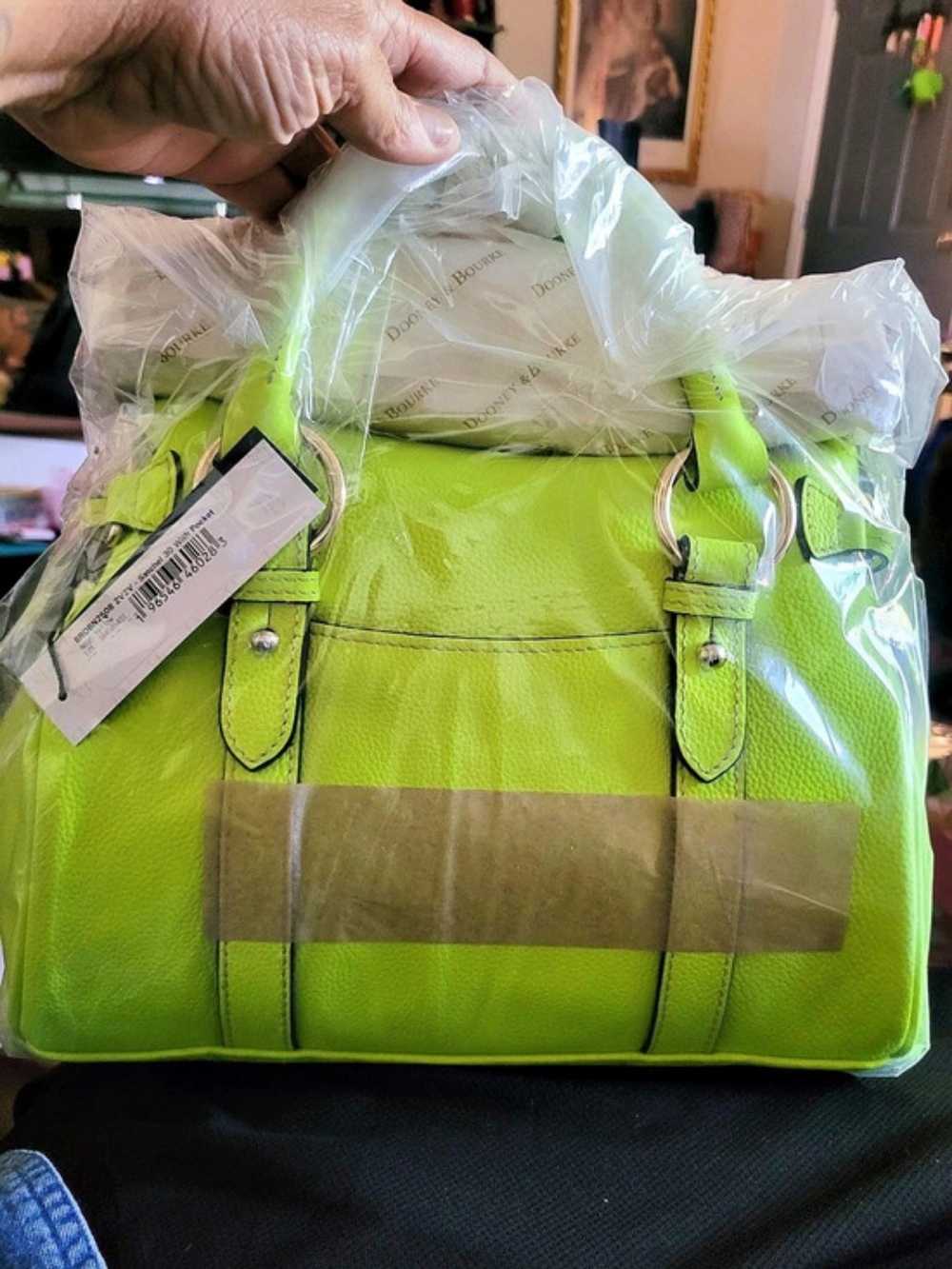 Dooney & Bourke Sorrento Satchel 30 With Pocket Green Tote